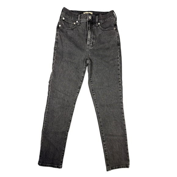 Madewell Denim - Madewell‎ The Perfect Vintage Jean High Rise Tapered Leg Washed Black Size 25